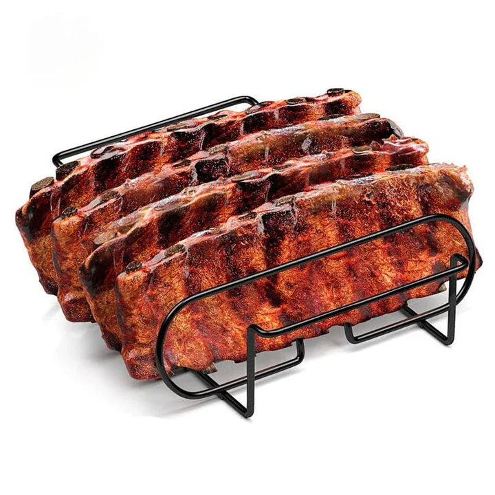 Premium non-stick barbecue grill net with sturdy metal construction, versatile design for steak racks, spare ribs, and more