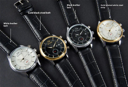 Premium British-made steel-belt business watch with a classic, elegant design