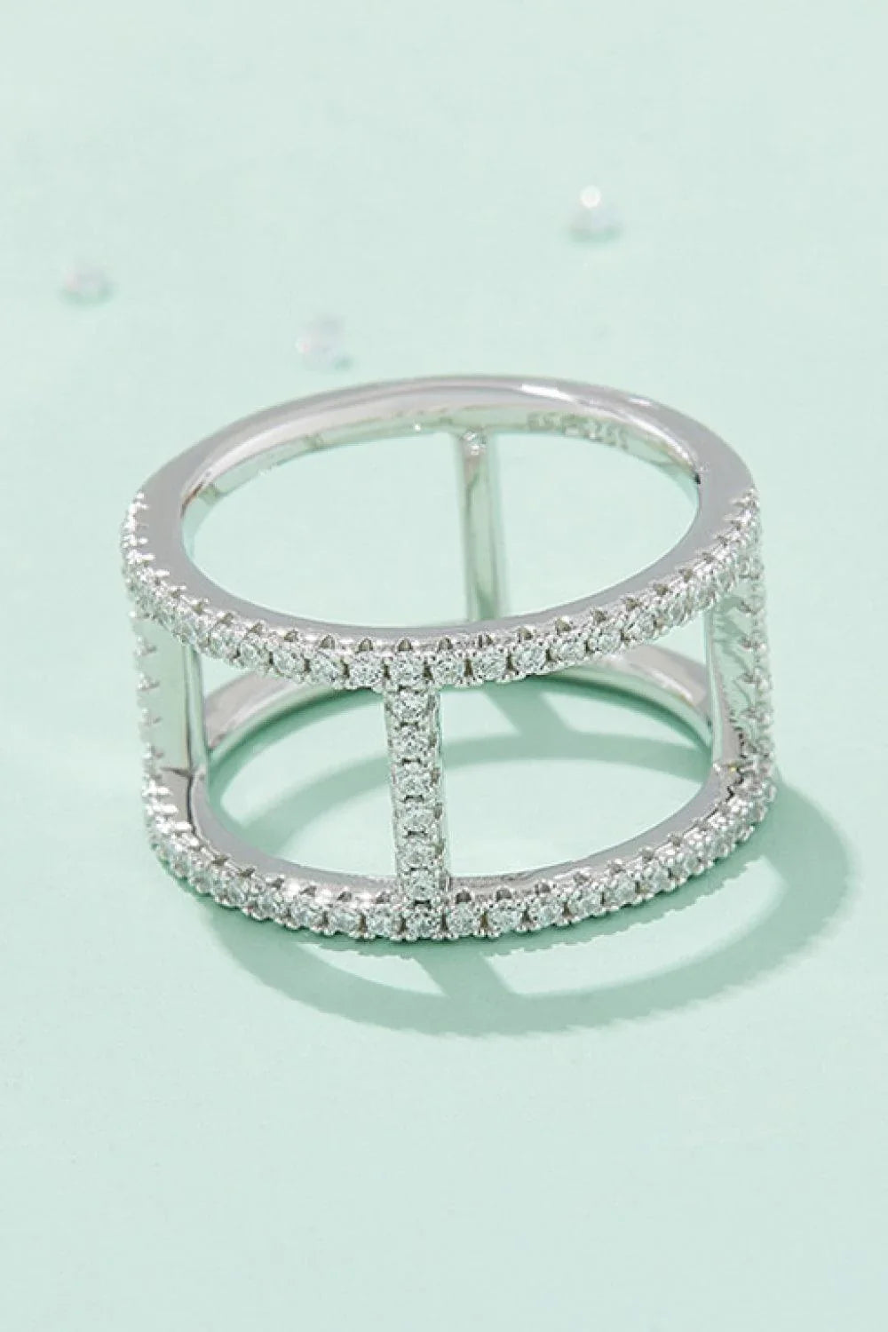 Elegant Moissanite Solitaire Ring in 925 Sterling Silver with Ethically Sourced Moissanite Gemstone