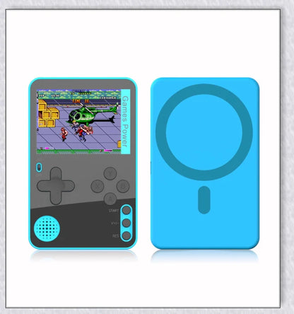 Tinytendo mini gaming console with 500 built-in retro games, compact and portable design, vibrant display, and long-lasting battery life.