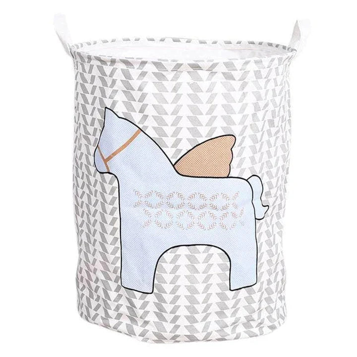 Premium foldable canvas laundry hamper with compact, space-saving design