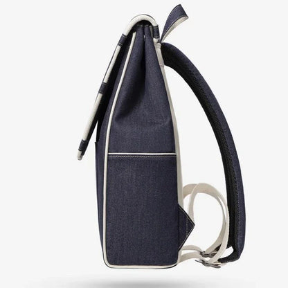 Premium eco-friendly denim waterproof backpack with multiple pockets and a comfortable handle for active lifestyles