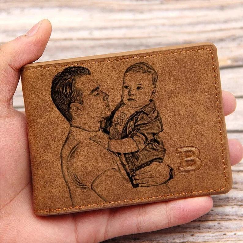 Premium short leather wallet in brown, tan, and black colours for British gentlemen