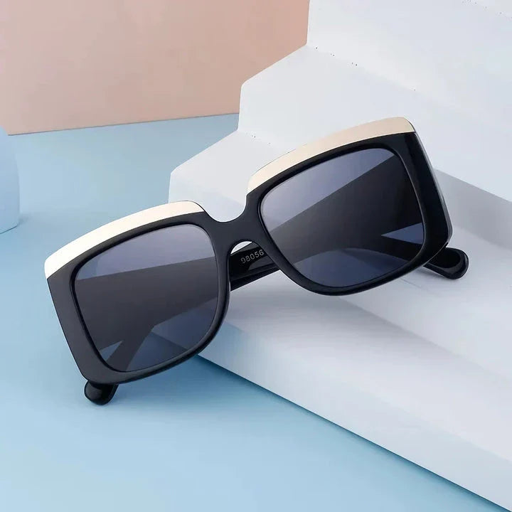 Premium oversized square sunglasses with polycarbonate frames and UV400 protective lenses