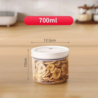 Premium clear acrylic storage jar with airtight lid, available in various sizes for versatile home organisation