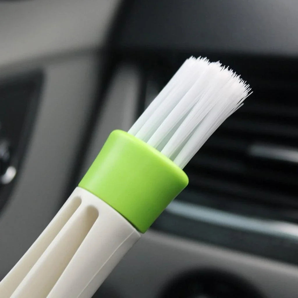 Premium Car Air Vent Duster with Soft Bristles and Microfiber Towel for Thorough Cleaning of Car Air Vents