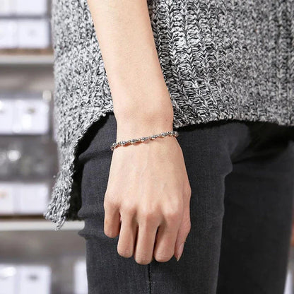 925 Sterling Silver Skull Bracelet with Vintage Thai Design and Adjustable Chain