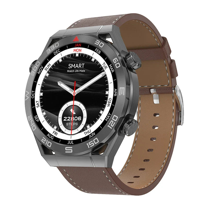 Premium smart watch with sleek alloy body, fitness tracking, and wireless charging capabilities