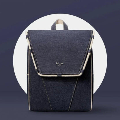 Premium eco-friendly denim waterproof backpack with multiple pockets and a comfortable handle for active lifestyles