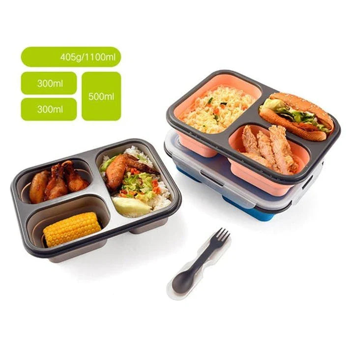 Premium large capacity lunch box with utensil compartment, suitable for work, travel, and everyday use in the UK
