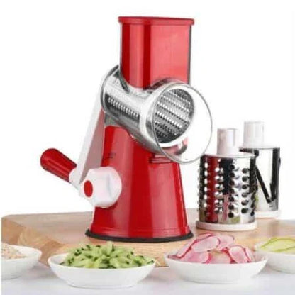 A premium manual vegetable cutter with stainless steel blades and a contemporary blue design, perfect for efficient meal preparation in any UK kitchen.