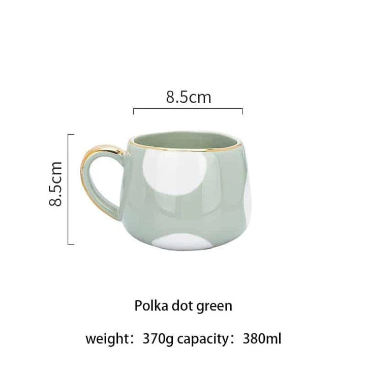 Cosy Style Ceramic Coffee Cup with Striped Pattern in Pastel Pink, Compact and Ergonomic Design for Comfortable Sipping