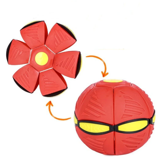 LED Flying UFO Disc Ball with mesmerizing lights, perfect for outdoor adventures