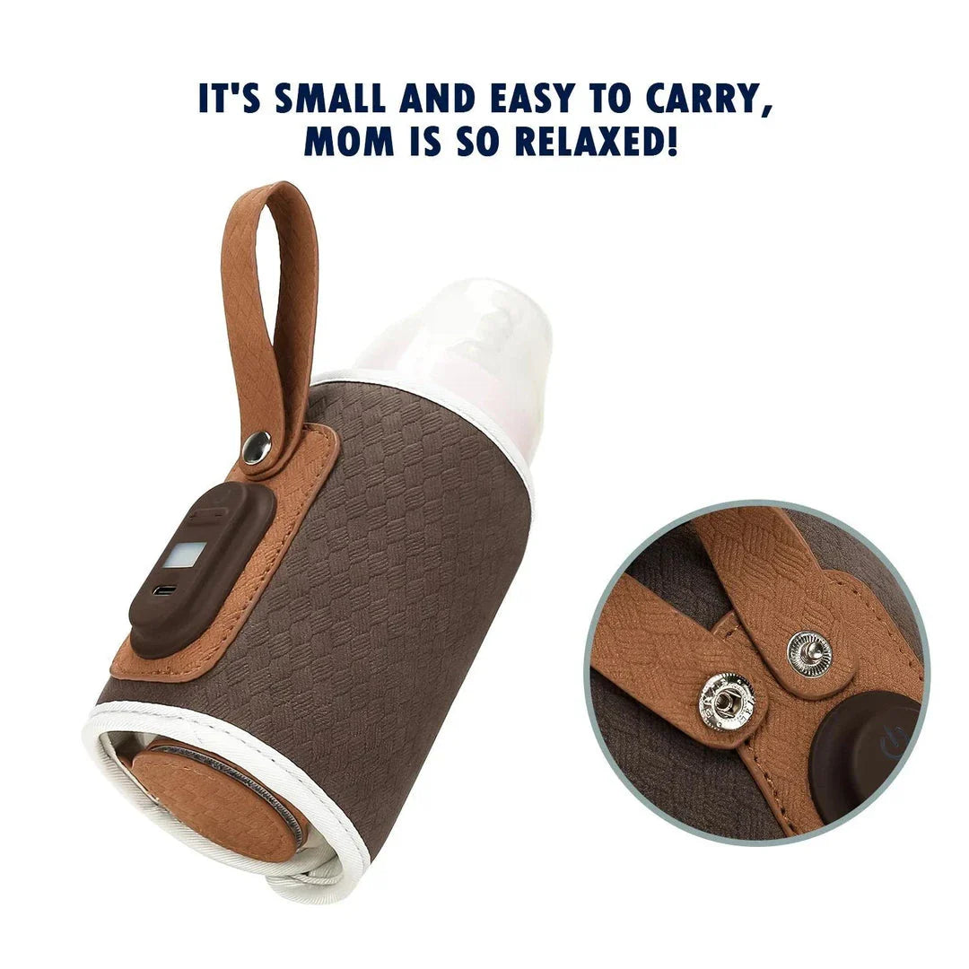 Premium portable baby bottle warmer with adjustable temperature control and smart insulation for convenient feedings on the go