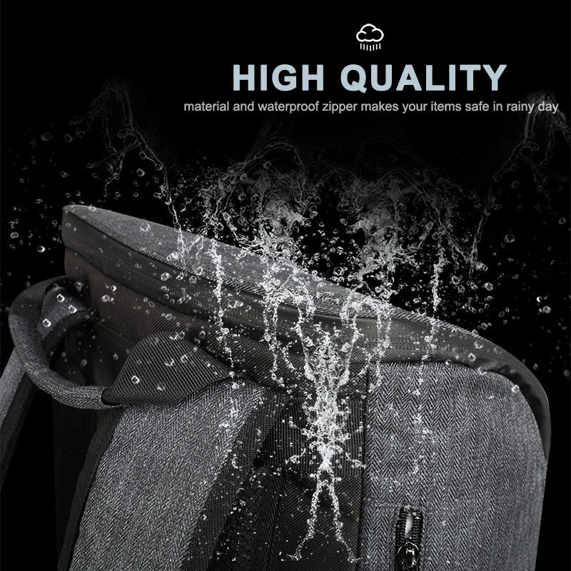 Premium high-capacity USB backpack with 15.6-inch laptop compartment, USB charging port, and durable water-resistant construction