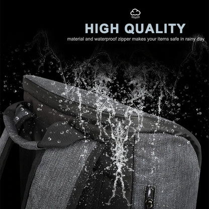 Premium high-capacity USB backpack with 15.6-inch laptop compartment, USB charging port, and durable water-resistant construction