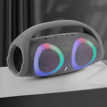 Dynamicbeat Portable Bluetooth Speaker with 100W output, RGB lights, and waterproof design