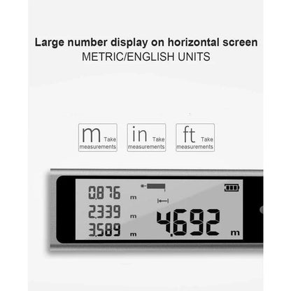 Compact Bluetooth Laser Distance Meter with Advanced Measuring Capabilities