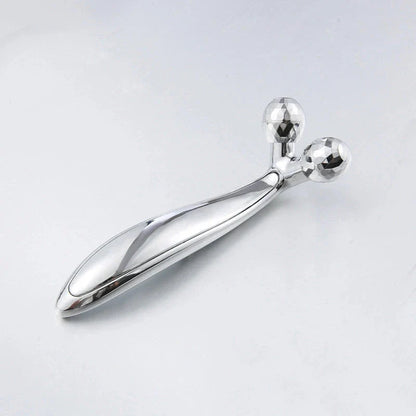 Premium 3D Y-Shaped Facial Roller Massager for Wrinkle Reduction and Skin Rejuvenation