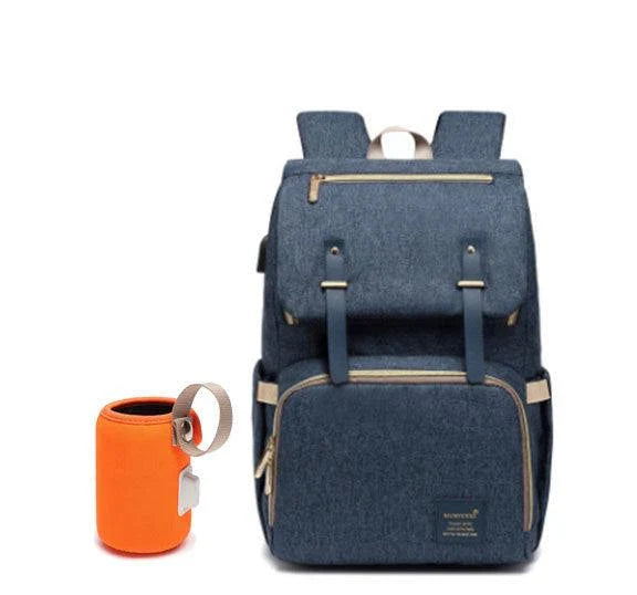 A stylish and practical mummy backpack with multiple pockets, perfect for organising and transporting all your parenting essentials.