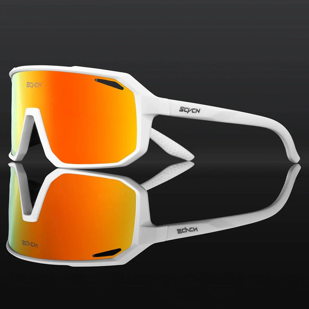 Multi-Sport UV400 Polycarbonate Sunglasses with TR-90 Frame for Cycling, Hiking, and Outdoor Activities