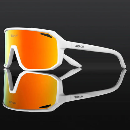 Multi-Sport UV400 Polycarbonate Sunglasses with TR-90 Frame for Cycling, Hiking, and Outdoor Activities