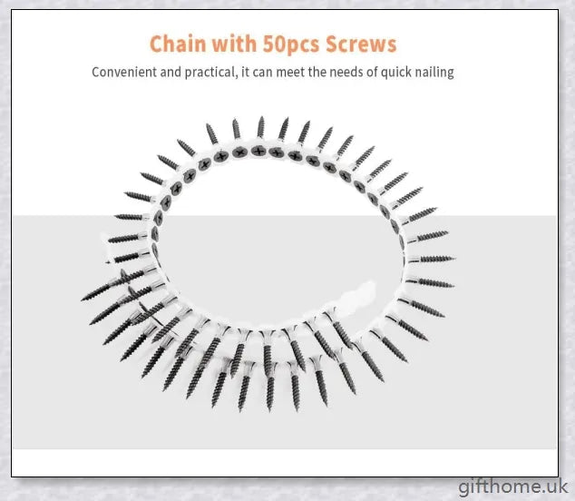 Automatic Screw Chain Adapter for Electric and Cordless Power Drills - Streamline your DIY projects with this versatile and efficient screw driving tool