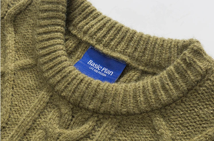 A premium men's knitted jumper in timeless colours, featuring a relaxed, flattering fit and soft, durable polyester fibre fabric for superior comfort and style.