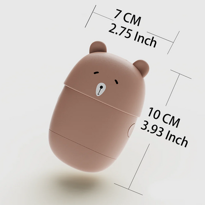 Portable Cute Bear Razor Set for Women with Safety Blades and Moisturising Soap