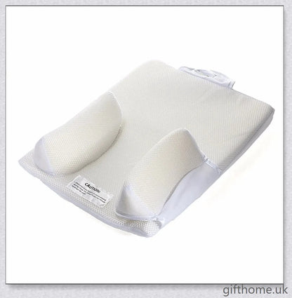 Premium Baby Sleep Positioner & Anti-Roll Pillow with elevated head design and breathable mesh material