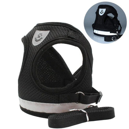 Premium Breathable Pet Harness with Reflective Trim - Comfortable and Durable Design for Outdoor Adventures with Your Pet