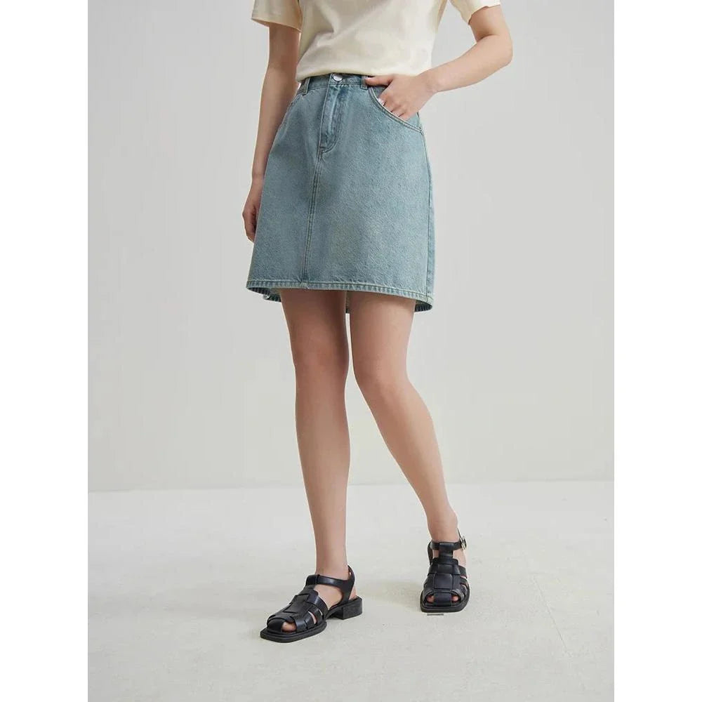 High Waist Denim Skirt for Women: Comfortable, Versatile, and Effortlessly Chic