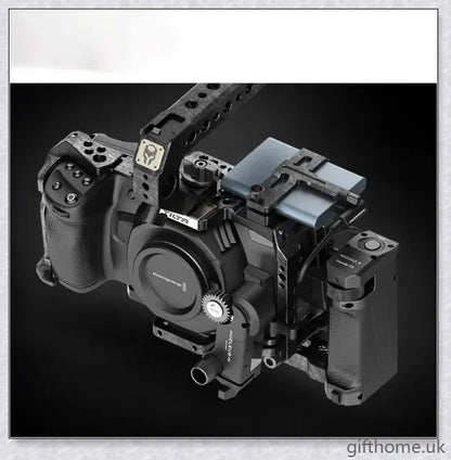 Premium aluminium alloy camera protective case with surrounding cage for enhanced support and security