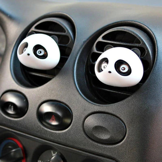 Charming panda-shaped car air freshener with long-lasting fragrance for a delightful driving experience