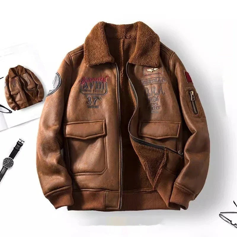 A luxurious suede jacket with a lambswool lining, offering superior warmth and timeless British style.