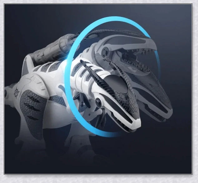Intelligent interactive remote control robot dinosaur toy for children, with advanced features like touch-sensitive responsiveness, sucker bullet ejection, and 50 unique actions.