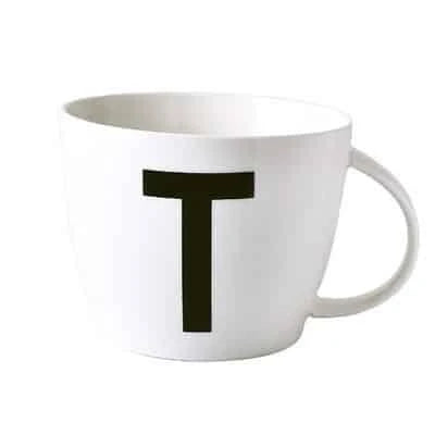 Premium personalised ceramic mug with initial design, offering a stylish and functional solution for daily beverages
