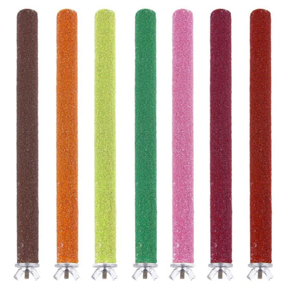 Premium bird chew and grind toy made of wood and metal, designed to promote natural chewing and grinding behaviours in pet birds
