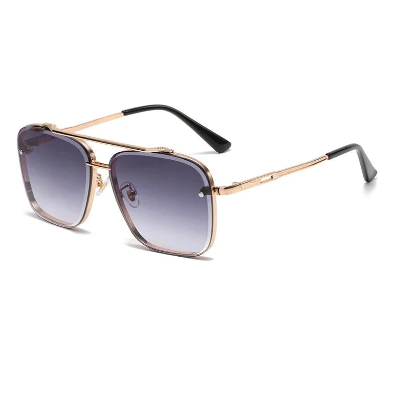 Sophisticated gradient pilot sunglasses with durable alloy frame and UV400 protected lenses for stylish British men