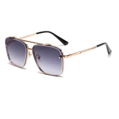 Sophisticated gradient pilot sunglasses with durable alloy frame and UV400 protected lenses for stylish British men