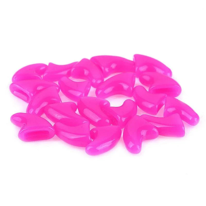 Premium soft rubber cat nail caps in various sizes for protecting your feline friend's paws and preventing furniture scratching