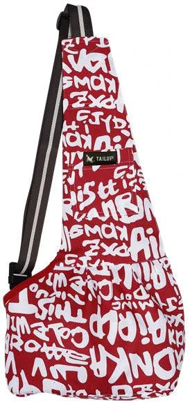 Premium pet carrying sling bag with mesh ventilation, adjustable straps, and reinforced bottom for small dogs and cats up to 6 kg