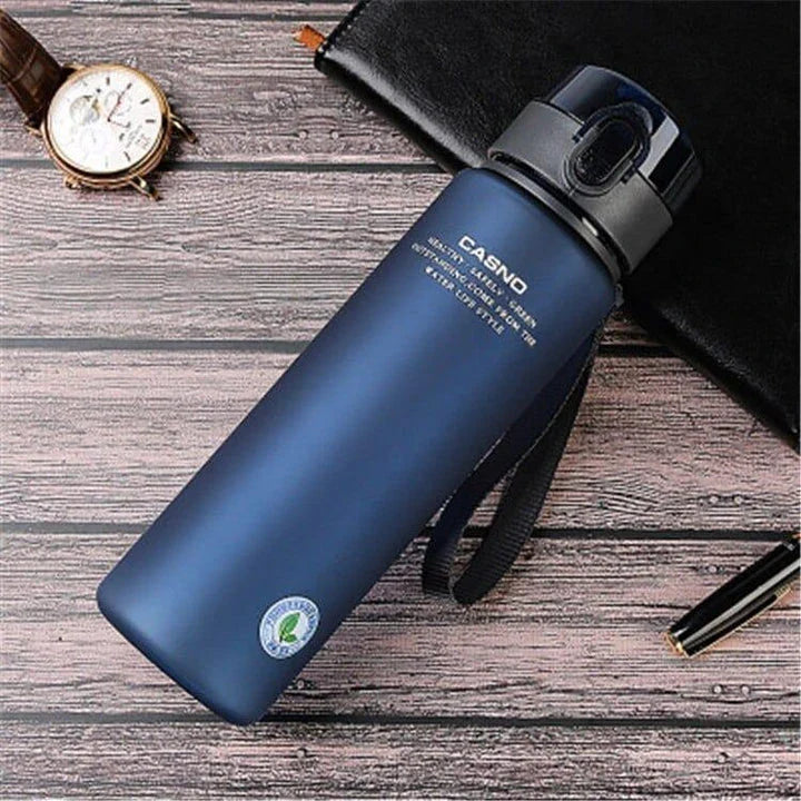 Premium BPA-free water bottle with leak-proof lid and thermal insulation to keep drinks hot or cold on-the-go