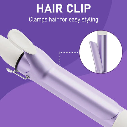Salon-quality 40mm curling iron with tourmaline ceramic coating for creating beautiful, bouncy curls at home