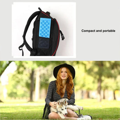 Foldable, waterproof camping mat made of high-quality XPE foam with honeycomb protrusions for added comfort and support