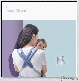 Ergonomic front-facing baby carrier with padded waist strap, lumbar support, and versatile wearing options for comfortable, secure travel with your little one.