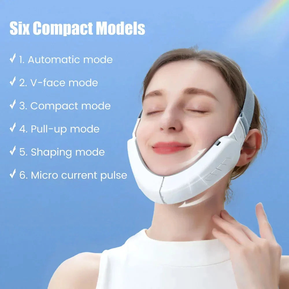 Premium Electric V-Shaped Facial Lift Device with LED Photon Therapy and EMS Microcurrent Technology
