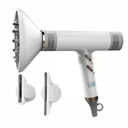 Ultra-fast professional hair dryer with 113,000 rpm/min motor, LCD display, and anion technology for healthy, shiny hair