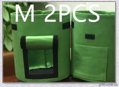 Premium breathable plant grow bags for growing potatoes, tomatoes, and other vegetables on balconies and in gardens