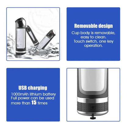 Premium Hydrogen-Rich Water Cup with Innovative Hydrogen Oxygen Separation Technology, Durable Polycarbonate Construction, and Comfortable Drinking Experience
